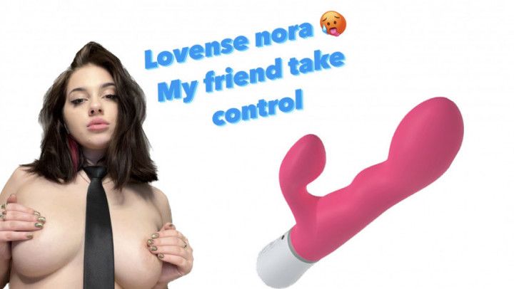 My friend fuck me with lovense nora