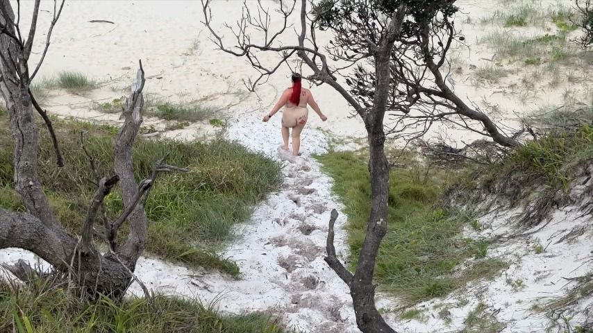 Beach run covered in cake