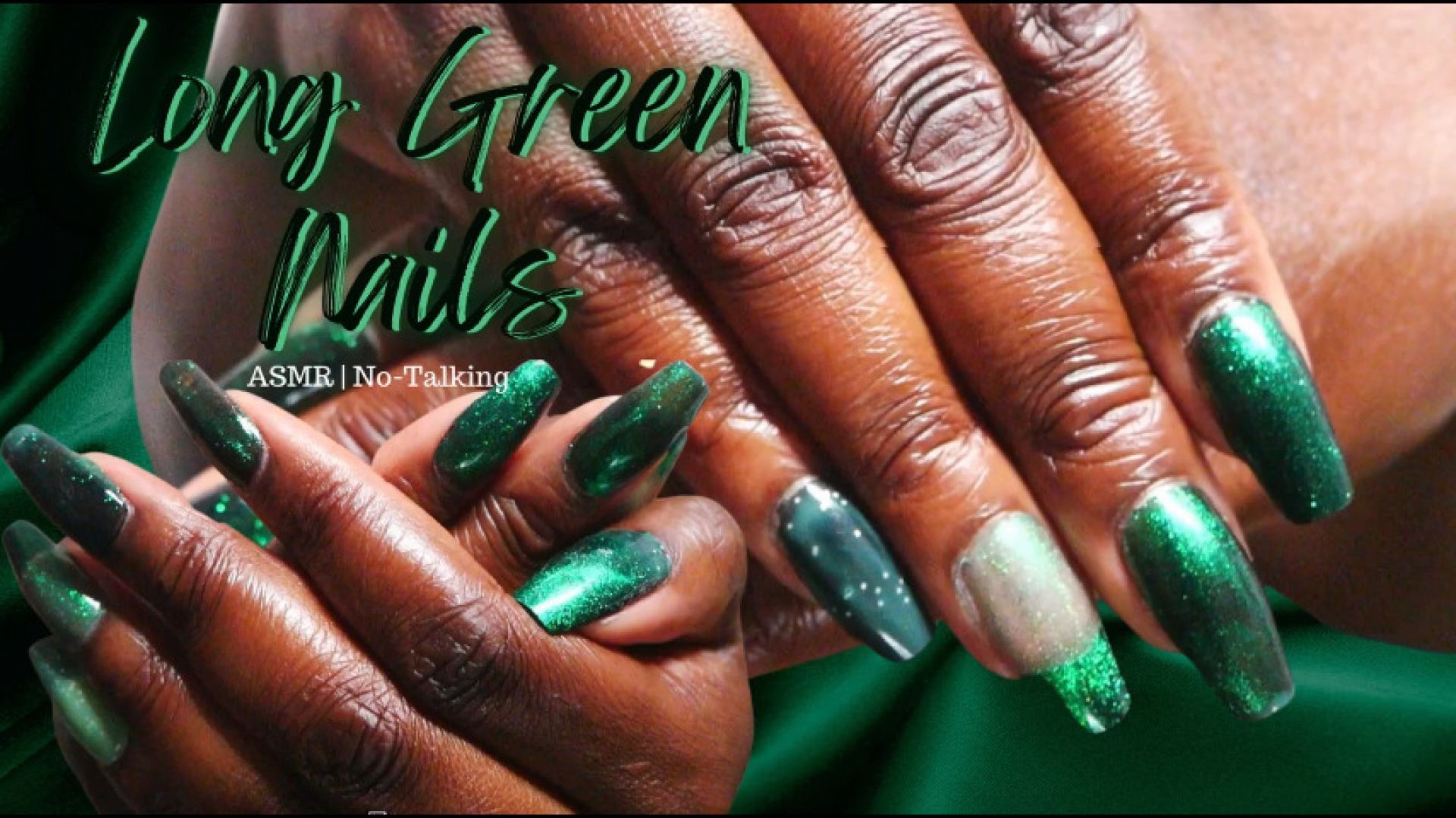 Long Green Nails