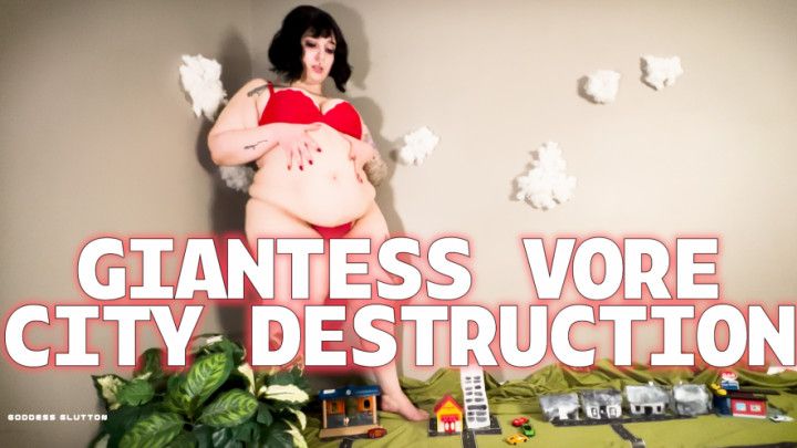 Giantess Vore City Destruction - Subtitles