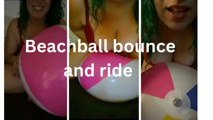 Beach ball bounce and ride