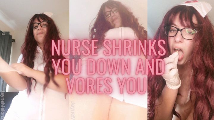 Giant Nurse Shrinks You and Vores You