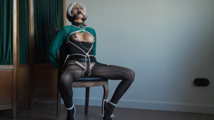 X-Men Rogue bondage and gag