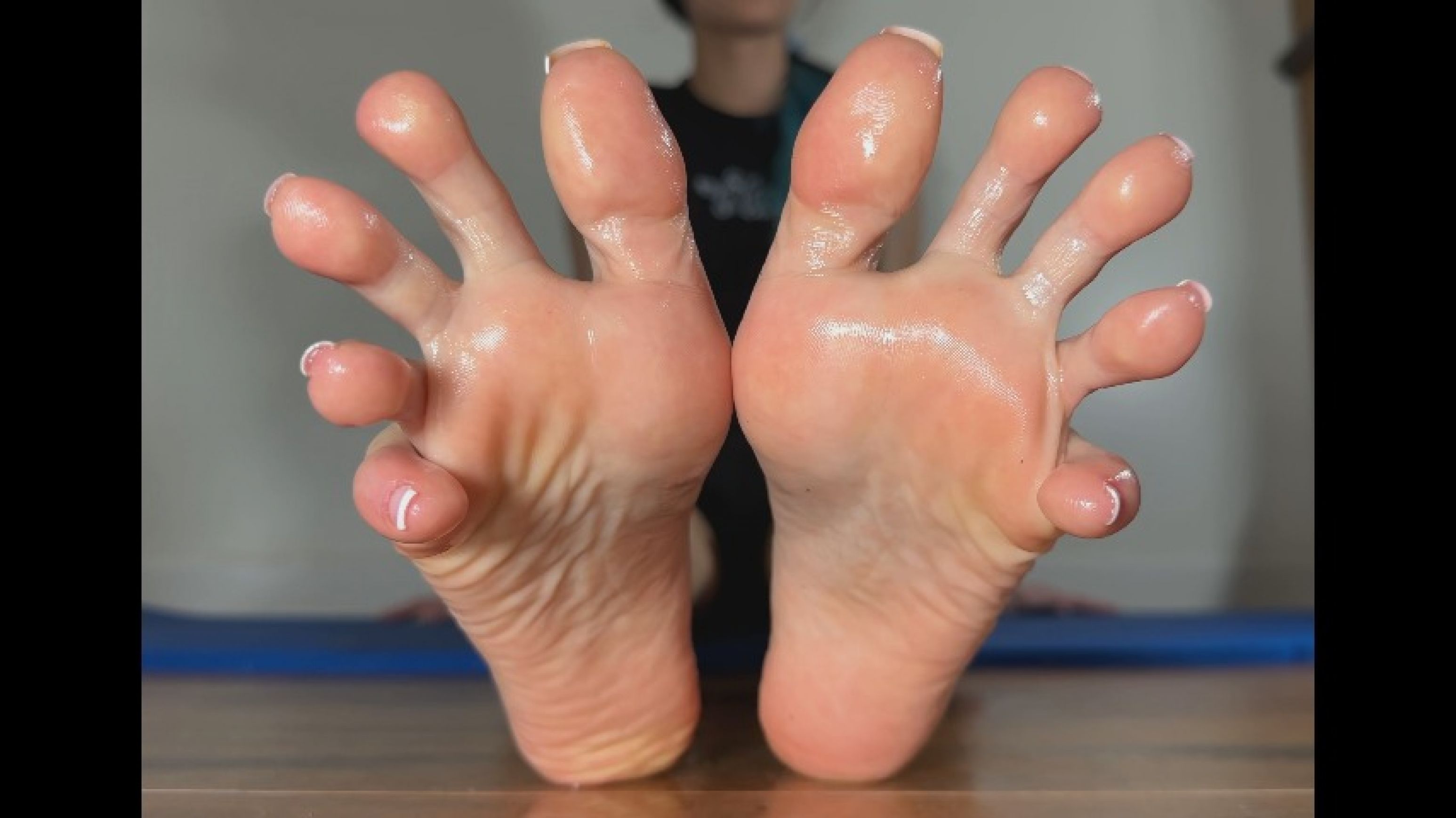 Oily Soles with French Toes