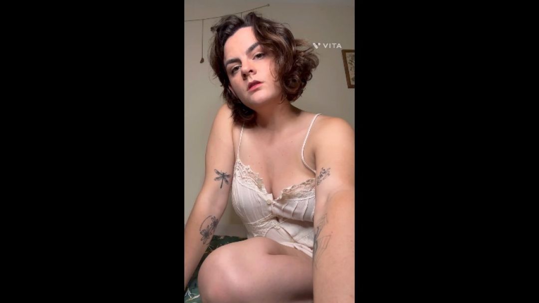 Ethereal Goddess Sucks and Fucks Dildo