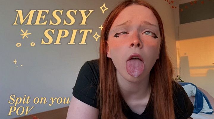 GINGER TEEN SPIT ON BODY AND YOU