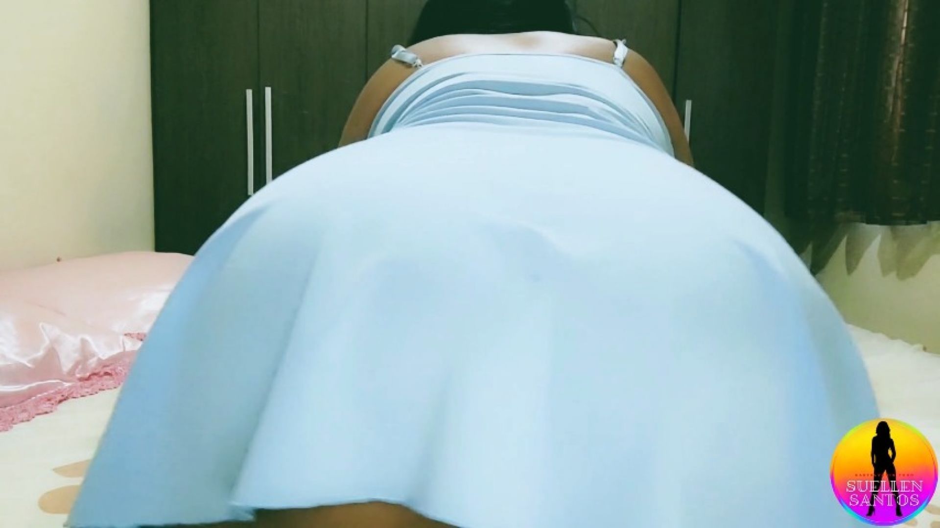 Latina with Giant Ass Caught Masturbating