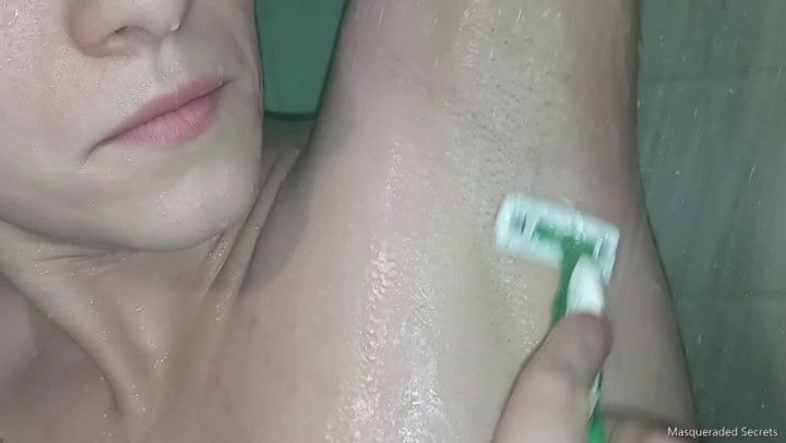 Shaving Off Day Old Stubble HD