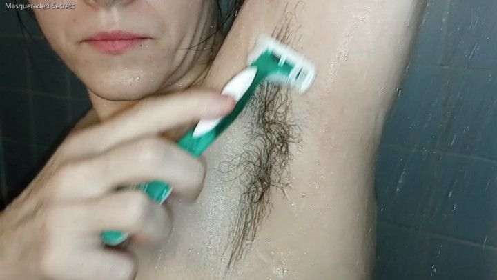 Longest Armpit Hair Shaving to Date 3-5-2024 HD