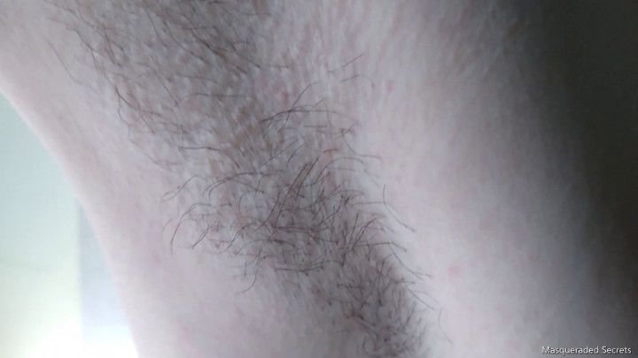 Long Armpit Hair Growth Close-up Plus