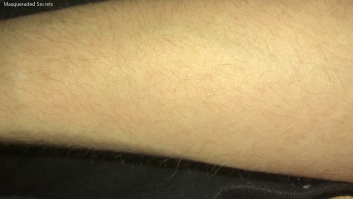 Arm Hair Close-ups in Parking Lot at 9PM