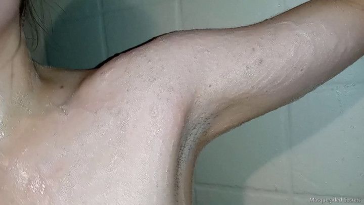 Shaving Week Old Armpit Stubble Jan23 HD