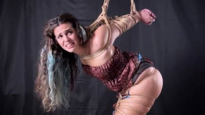 Full body tied: rope bondage torment