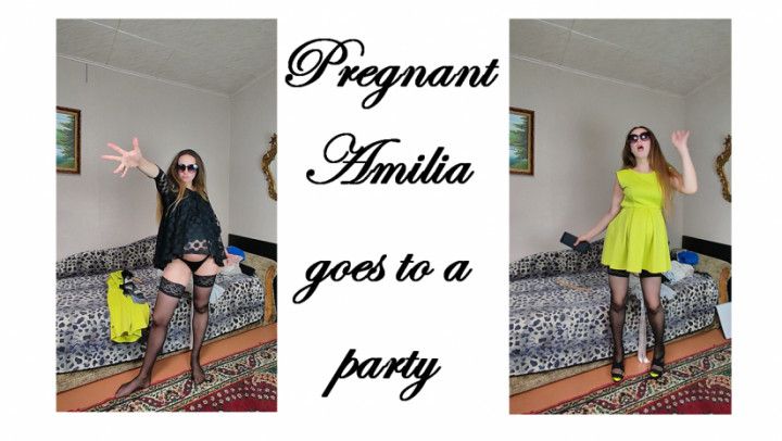 pregnant girl goes to a party