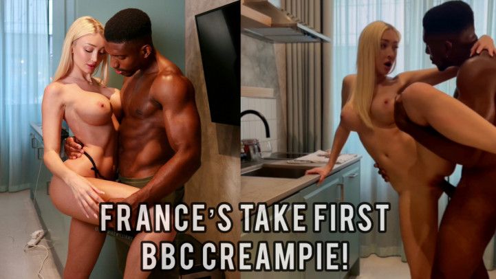 Frances gets her First BBC Creampie