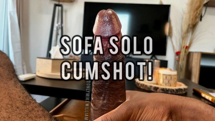 Sofa Solo Masturbation Cumshot