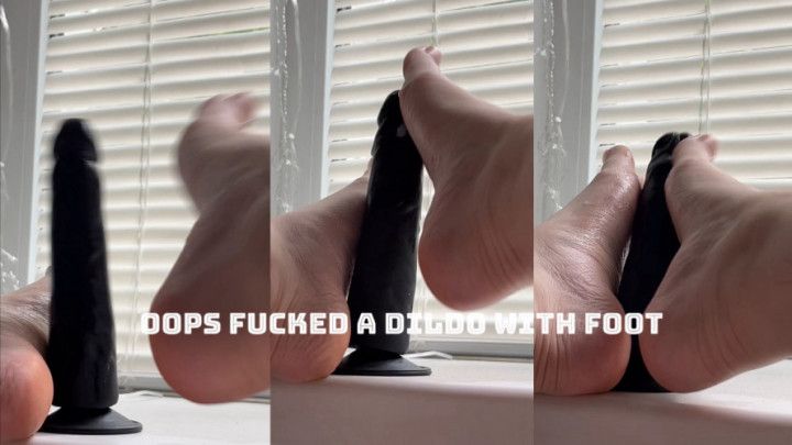 Footjobs with Big Black Dildo