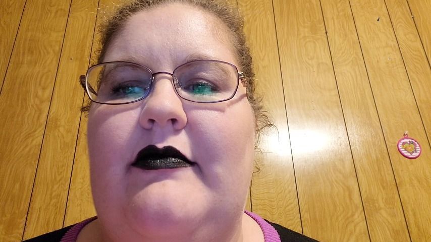 Bold black lips