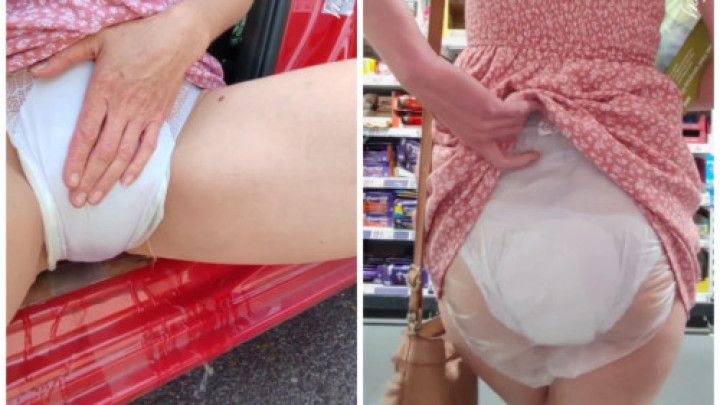 Pad car park wetting &amp; pullup, plastic pants shopping pee