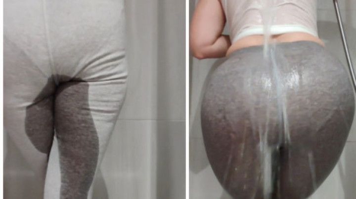 Wetting and re-wetting my leggings