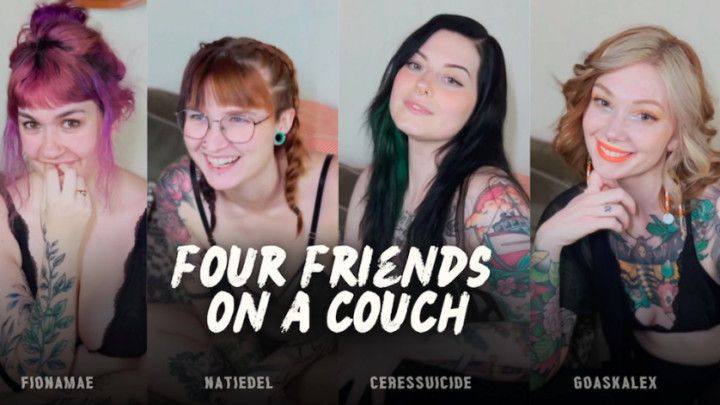 FOUR FRIENDS ON A COUCH