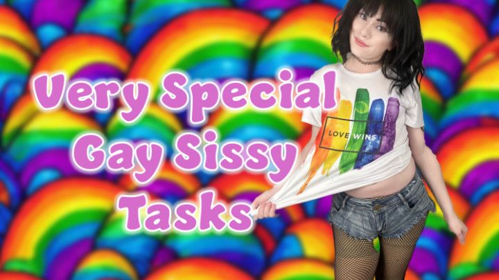 Very Special Gay Sissy Tasks for Pride