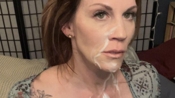 Mom gets a facial