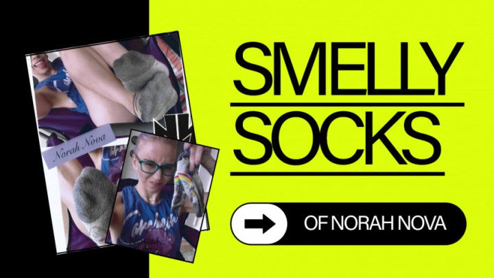 Intense orgasm from smelling the stinky socks of Norah Nova