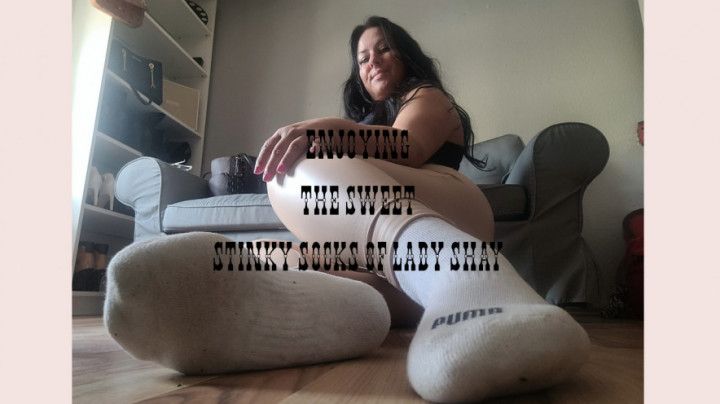 Enjoying the sweet stinky socks of LadyShay