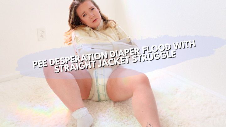 Straight Jacket Struggle With Pee Desperation &amp; Flood