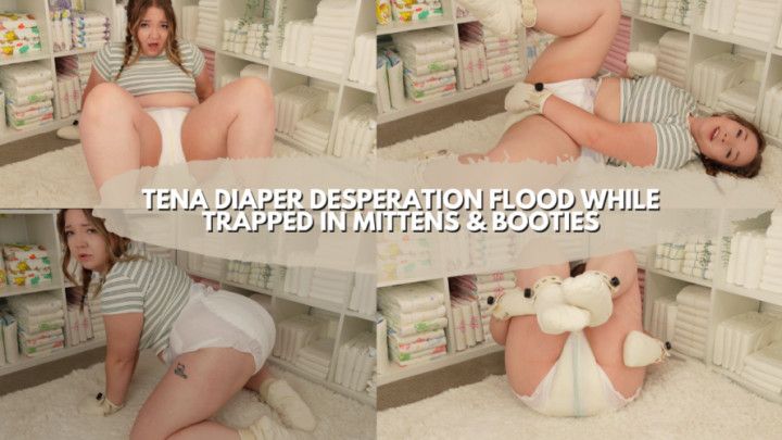 Tena Diaper Flood While Locked In Mitten &amp; Booties