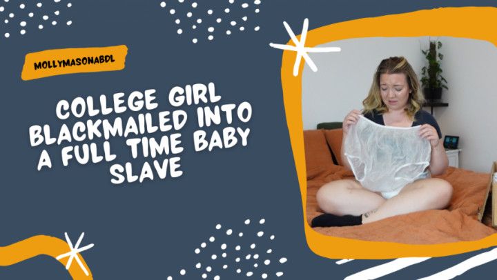 College Girl Gets Blackmailed Into Being A Diaper Slave