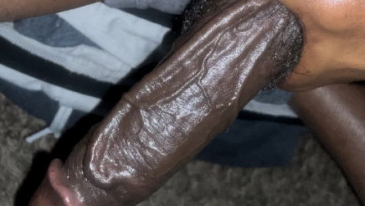 BIG BLACK DICK Being Stroked..... who want to help me out