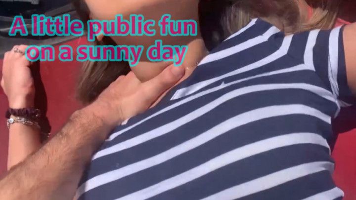 A little public fun on a sunny day