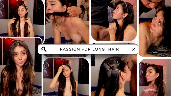 Hairjob and nasty fucking with cum in hair