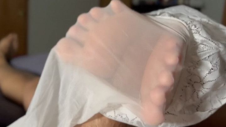 Slippery Stocking Footjob