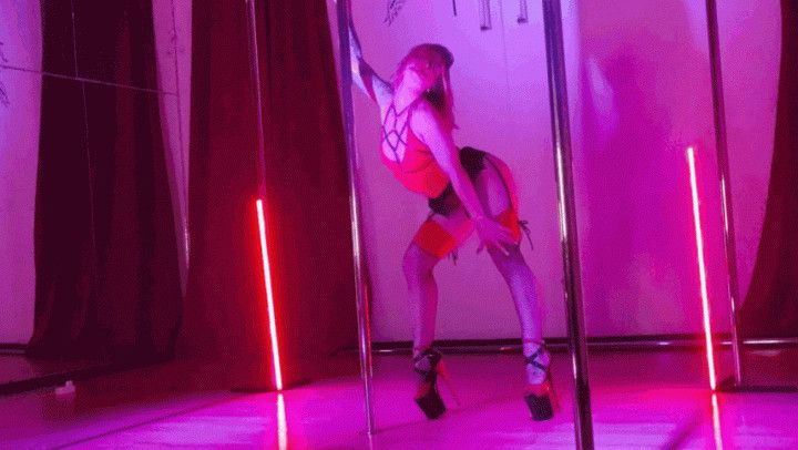 Exotic pole strip dance