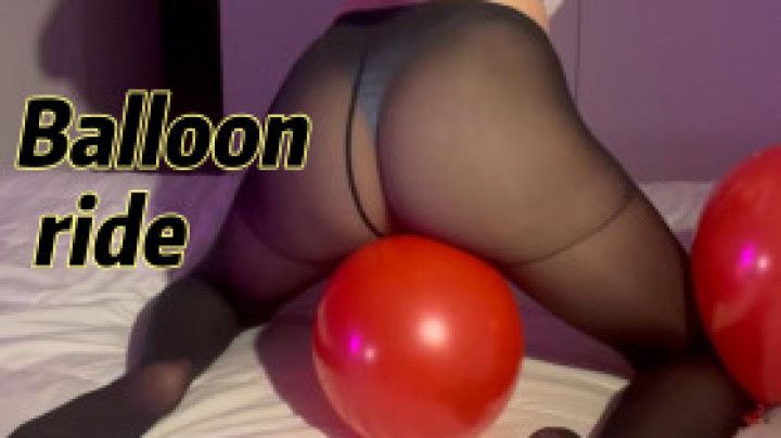 My sweet ass bouncing on a balloon