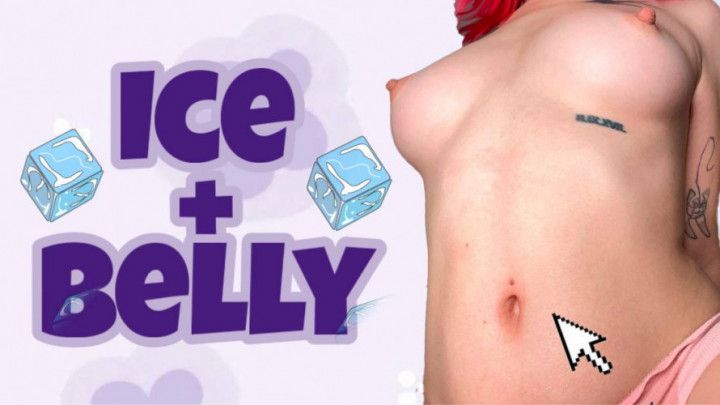 CUTE BELLY AND ICE FETISH