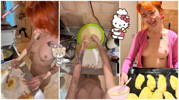 FREE GINGER GIRL COOKING RUSSIAN PIES NAKED