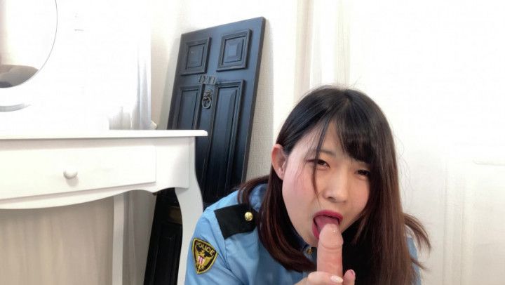 mako, Blowjob in police uniform