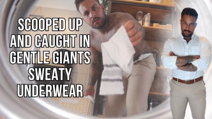 Scooped up and caught in gentle giants dirty underwear