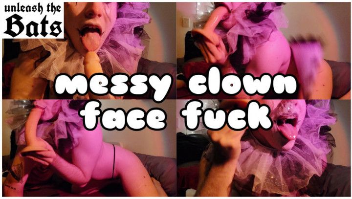 Slutty Clown Facefuck Blowjob FTM