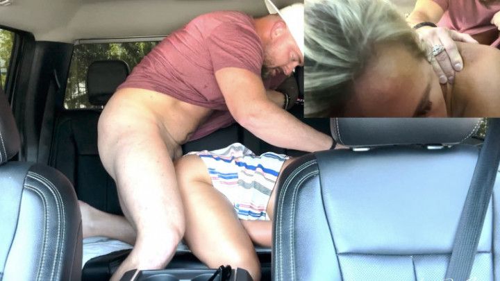 Hotwife gets fucked in truck on way to airport