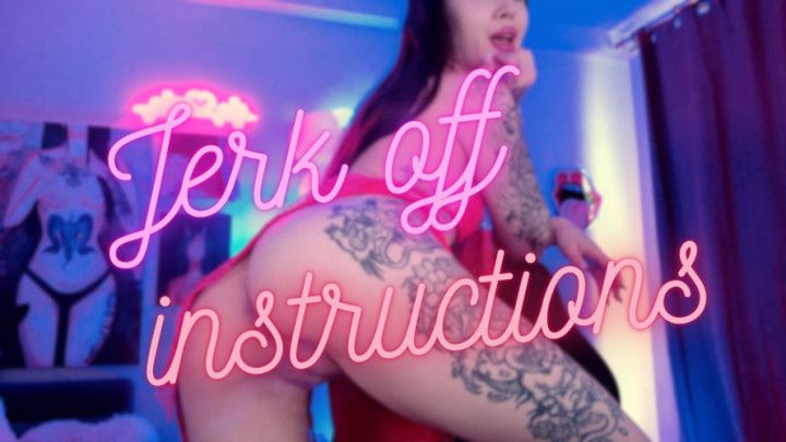 Jerk off instructions and ass teasing