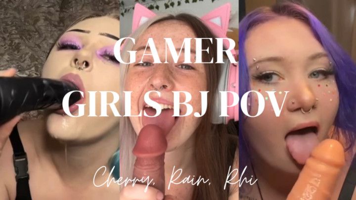 GAMER GIRLS SUCK YOU OFF TIL YOU CUM