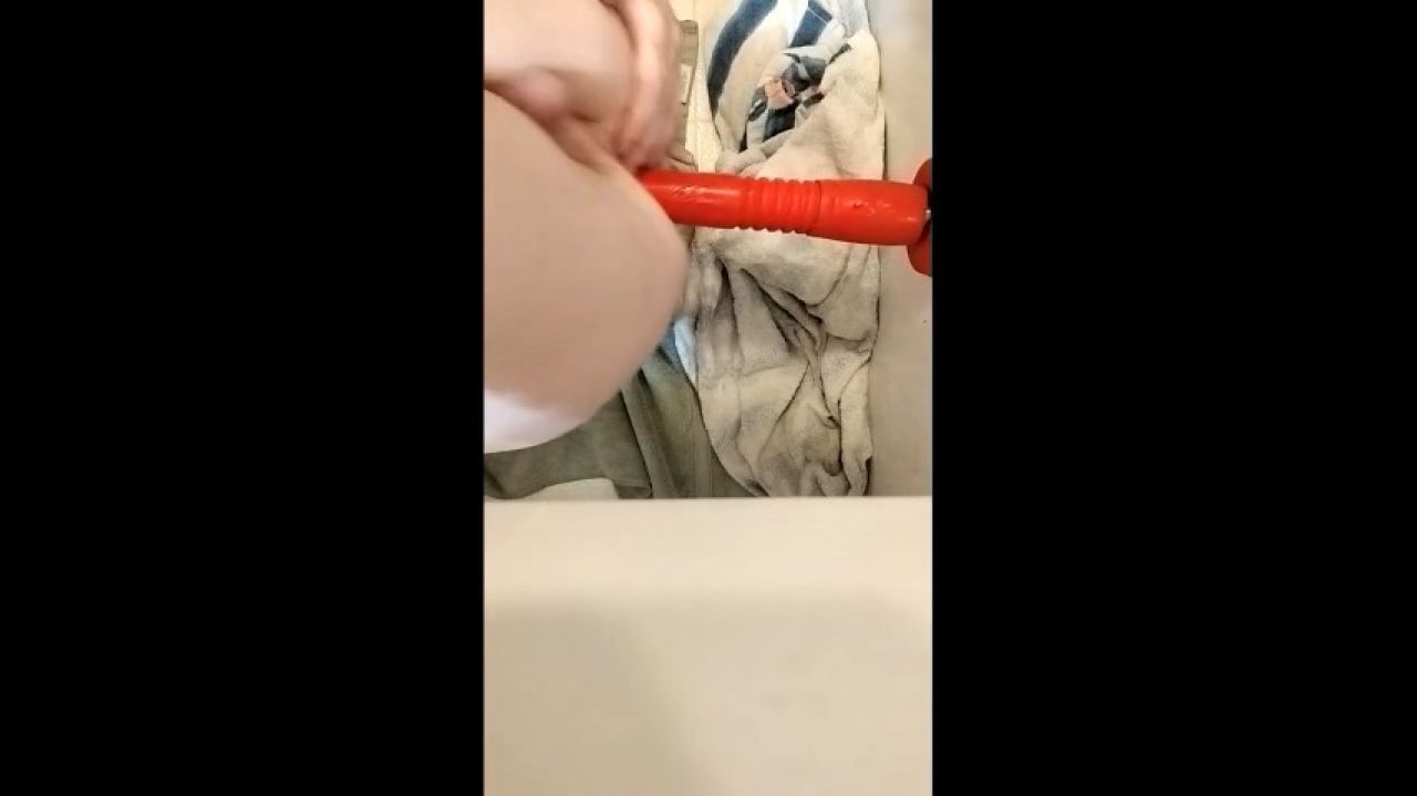 Dad's butt gets fucked by toy