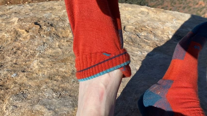 Sweaty Hiker Girl Removes Shoes &amp; Socks