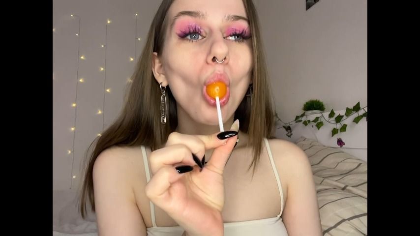 lollipop sucking