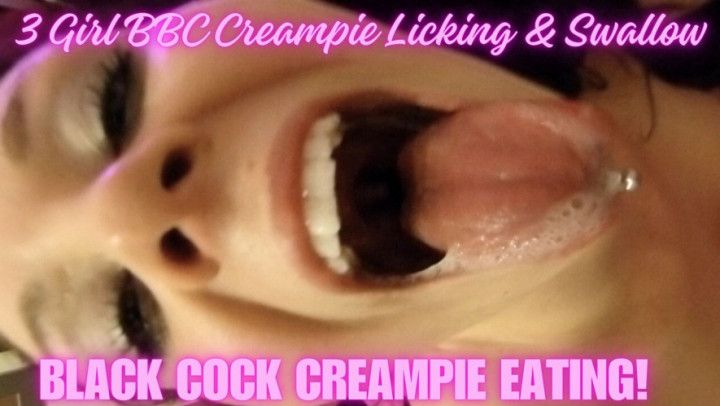 WE LICK BBC CREAMPIE OUT OF FRIENDS FRESHLY FUCKED PUSSY